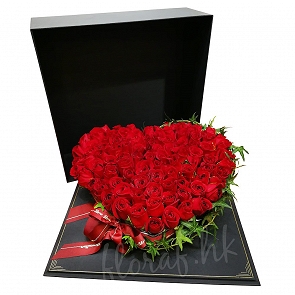 V27 盒裝玫瑰 - 玫瑰花盒 -99枝紅玫瑰心形盒花  (sold out) V27 盒裝玫瑰 - 玫瑰花盒 -99枝紅玫瑰心形盒花  (sold out)